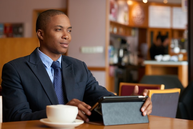 Handsome young businessman