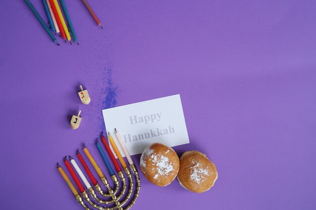 Free photo hanukkah composition