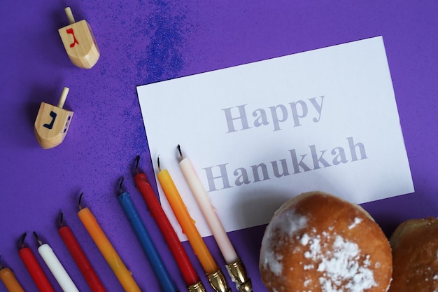 Free photo hanukkah composition