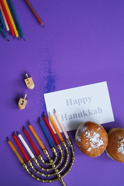 Free photo hanukkah composition