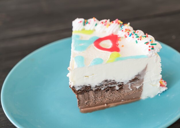 happy birthday ice-cream cake