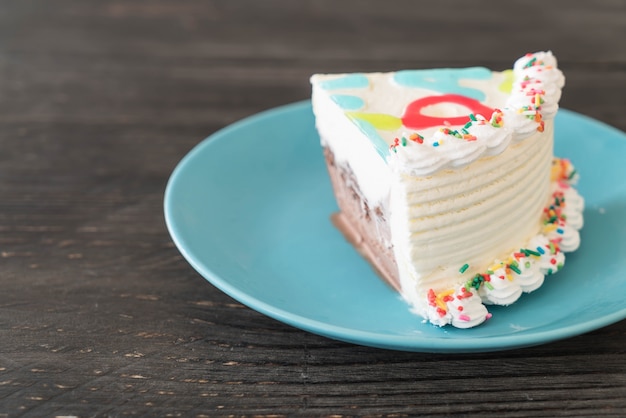 happy birthday ice-cream cake