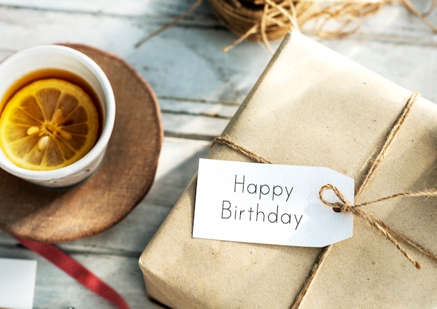 Happy Birthday Message Sign Concept