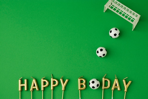 Happy birthday soccer themed