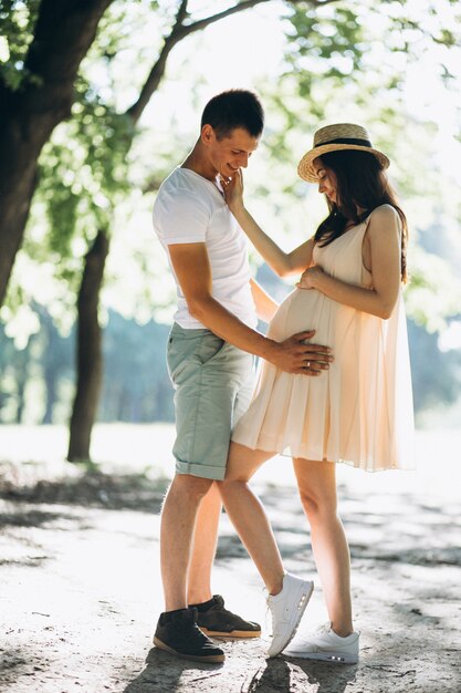 Happy couple expacting a baby