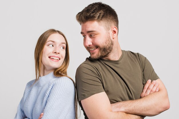 Happy couple posing