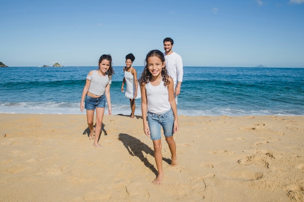 Happy family on holidays