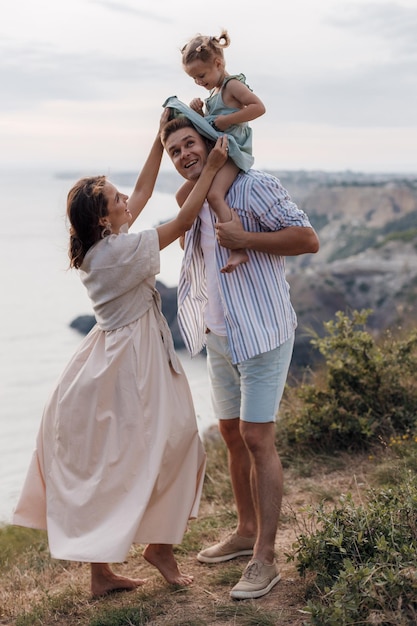 happy family outdoor