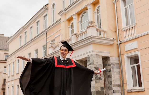 Free Photo happy graduated student