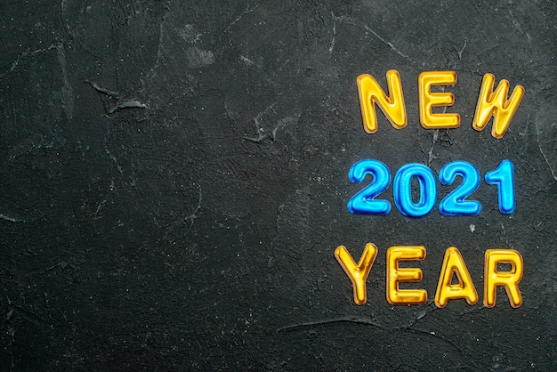 Free photo happy new year 2021 message over concrete background