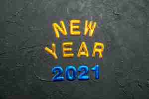 Free photo happy new year 2021 message