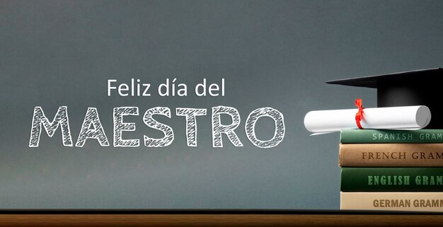 Happy teacher's day celebration in spanish