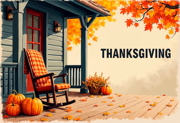 Free Photo happy thanksgiving celebration illustration