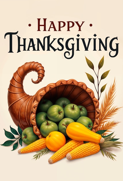 Free Photo happy thanksgiving celebration illustration