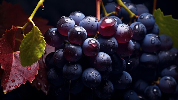 Harvesting of wine grapes Harvest season