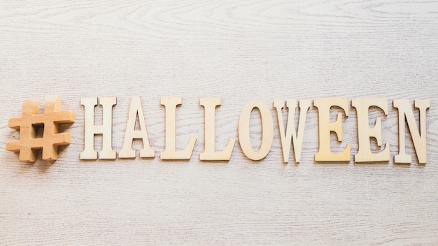 Free photo hashtag and halloween writing