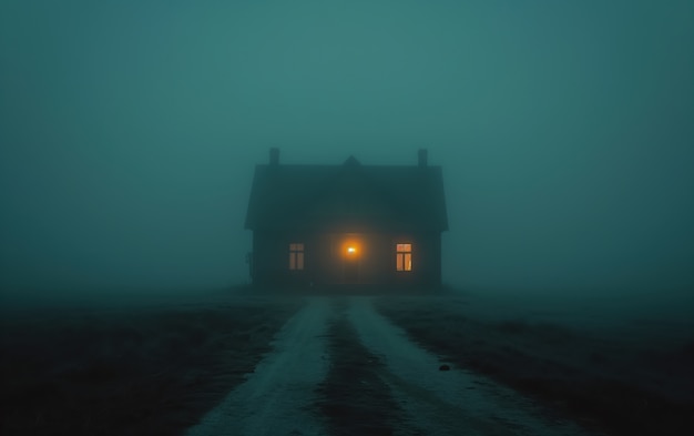 Haunted house in gothic style