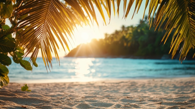 Hawaii beach landscape with nature and coastline