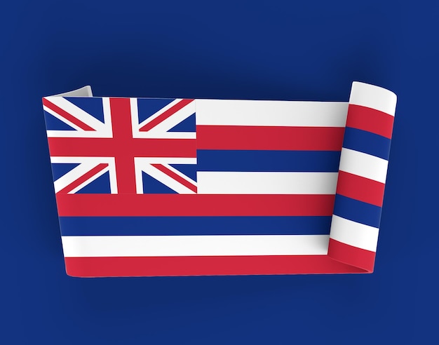 Free photo hawaii flag banner