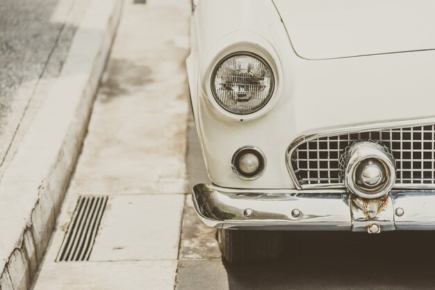 Headlight lamp of vintage classic car