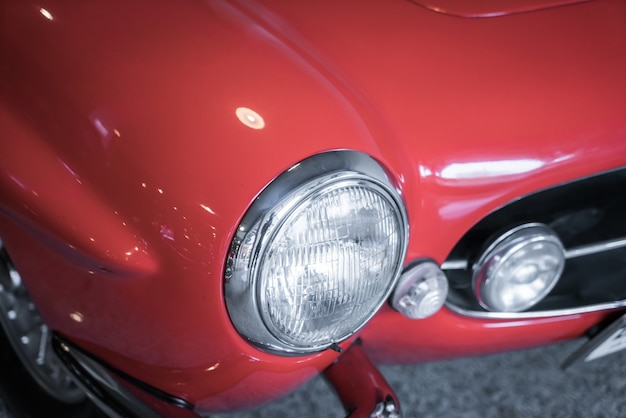 Free Photo headlight of a vintage car