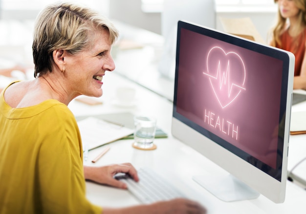 Free photo health heartbeat icon symbol concept