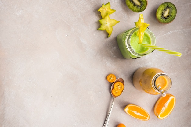 Free photo healthy and delicious green smoothie