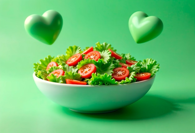 Free photo healthy food with emojis