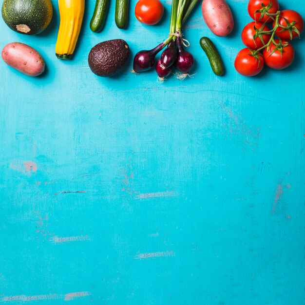 Healthy harvested vegetables