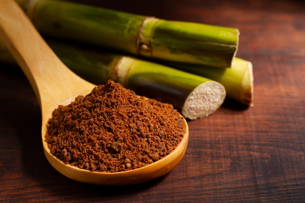 Healthy jaggery still life arrangement