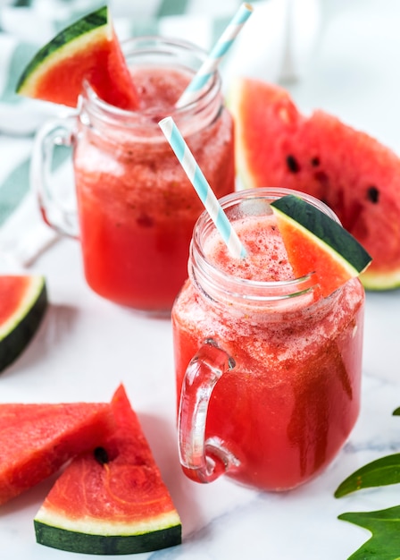 Healthy watermelon shake summer recipe