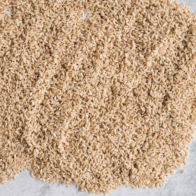 Heap of brown rice