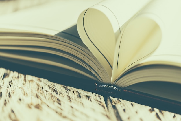 Free photo heart book