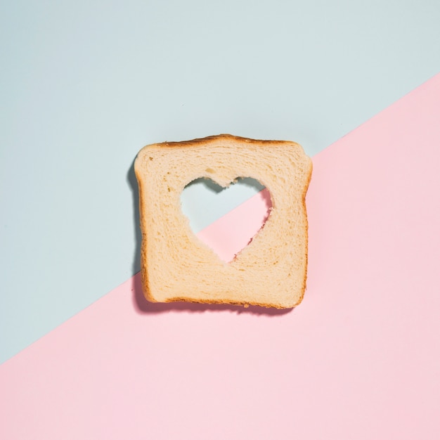 Free Photo heart in a toast