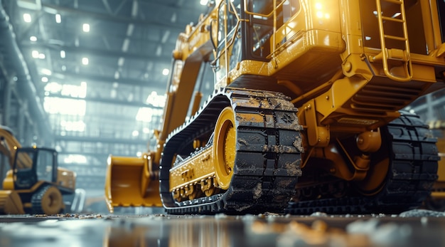 Heavy machinery used in construction industry and engineering