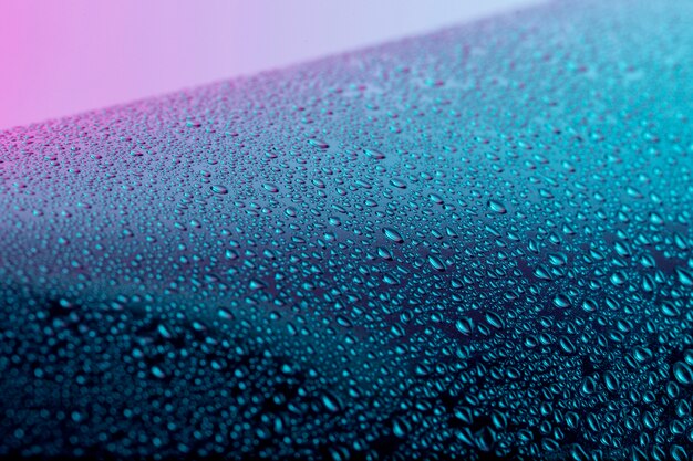 High angle of liquid drops on surface