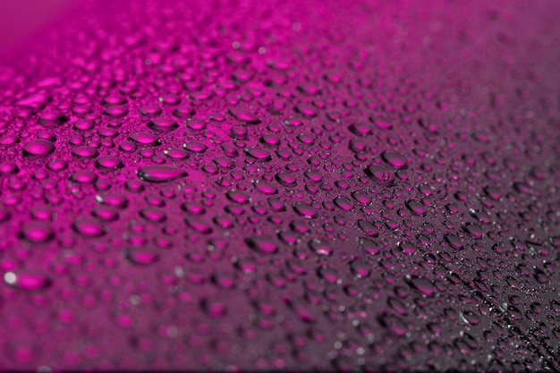 Free Photo high angle of liquid drops on surface