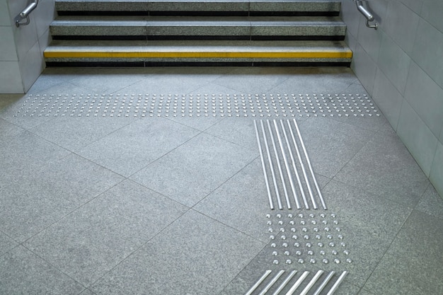 High angle marks for disabled people