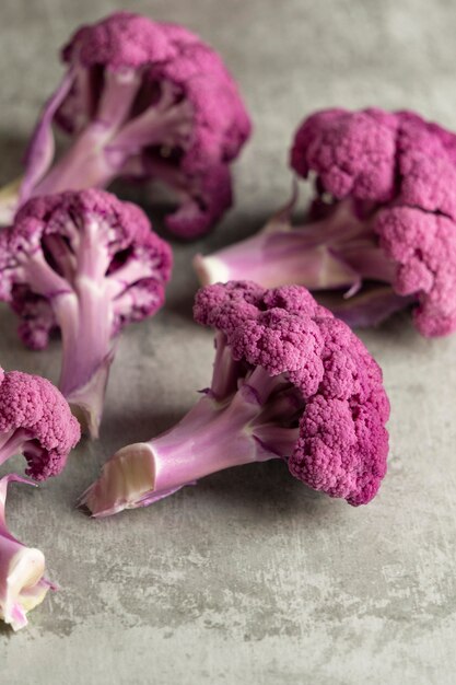 High angle pink cauliflower  arrangement