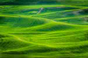 Free photo high angle shot of grassy hills at daytime in eastern washington