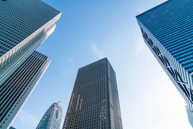 High-rise buildings and blue sky - Shinjuku, Tokyo