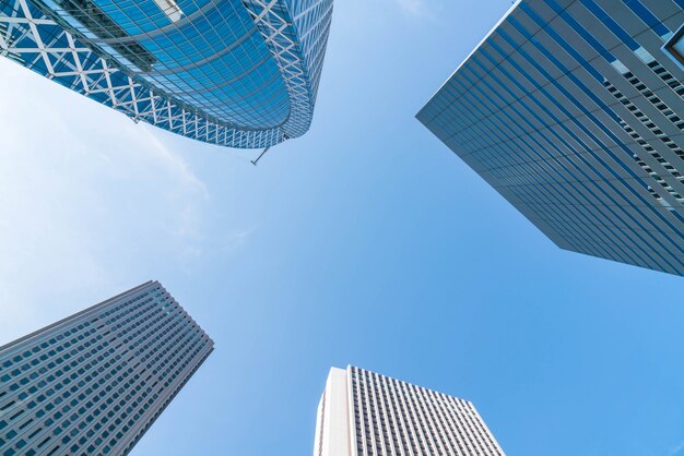 High-rise buildings and blue sky - Shinjuku, Tokyo