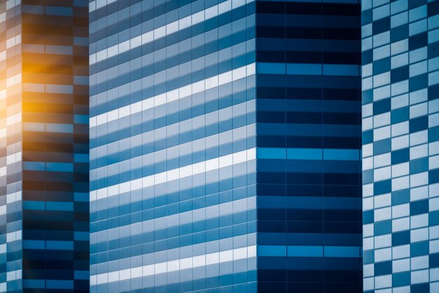 high-rise buildings in blue tone