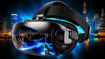 Free photo high tech futuristic gaming virtual reality headset