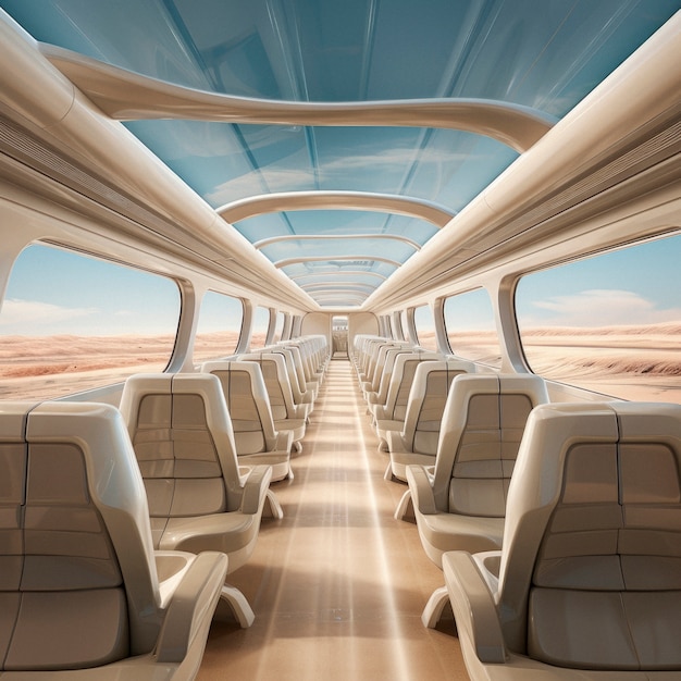 High tech futuristic urban travel for people