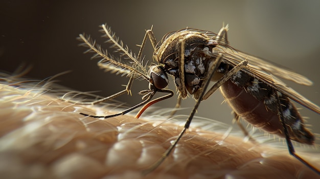 Free Photo highly detailed mosquito