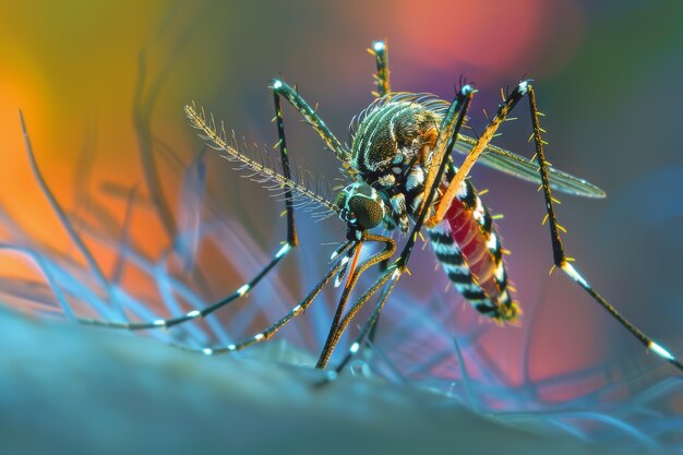 Highly detailed mosquito