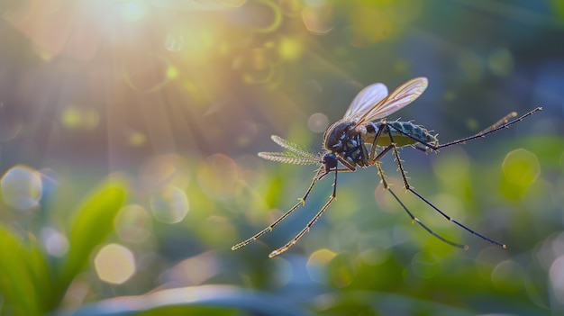 Highly detailed mosquito