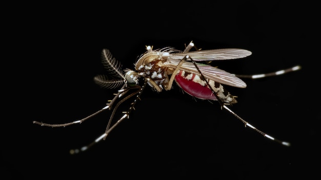 Free photo highly detailed mosquito