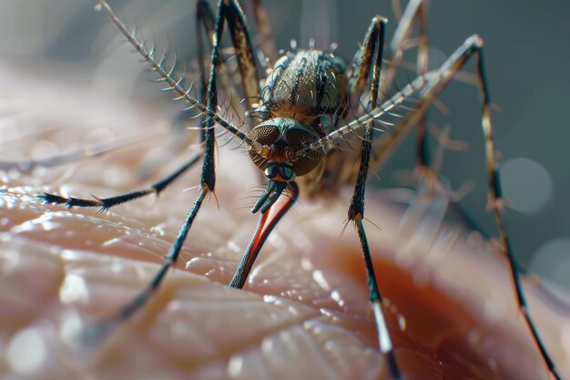 Highly detailed mosquito